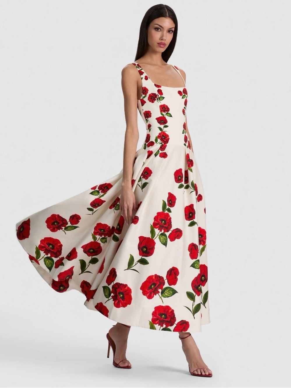 Alice + Olivia Adley Summer Poppy Dress Size 0 | SU26 | Retail $795 - Picture 3 of 11